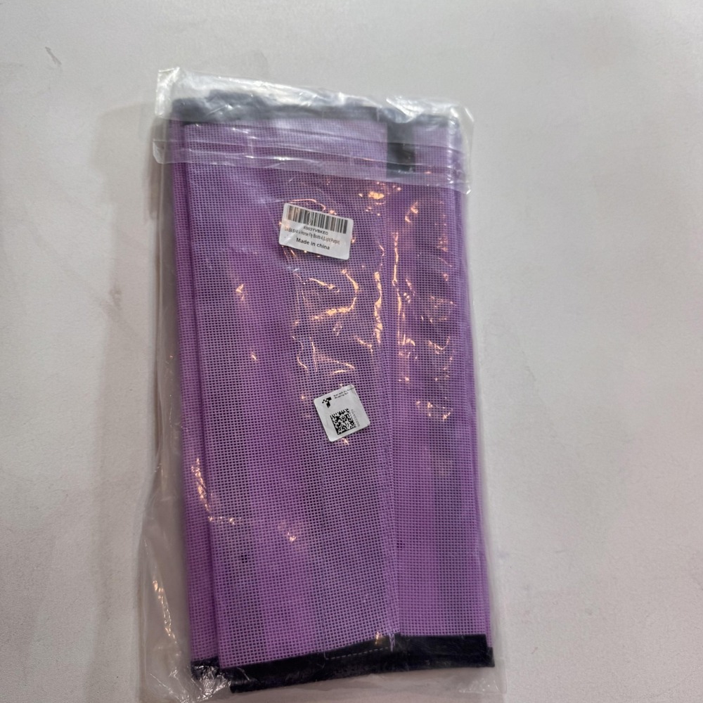 DABASHAN Horse Fly Boots 4 Pack Light Purple Mesh Leg Wraps Polyester Protective